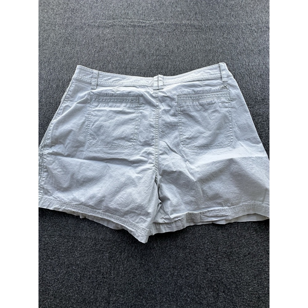 Eddie Bauer Shorts Womens Size 18 Light Gray Pockets Flat Front‎ Stretch Casual - Picture 9 of 11
